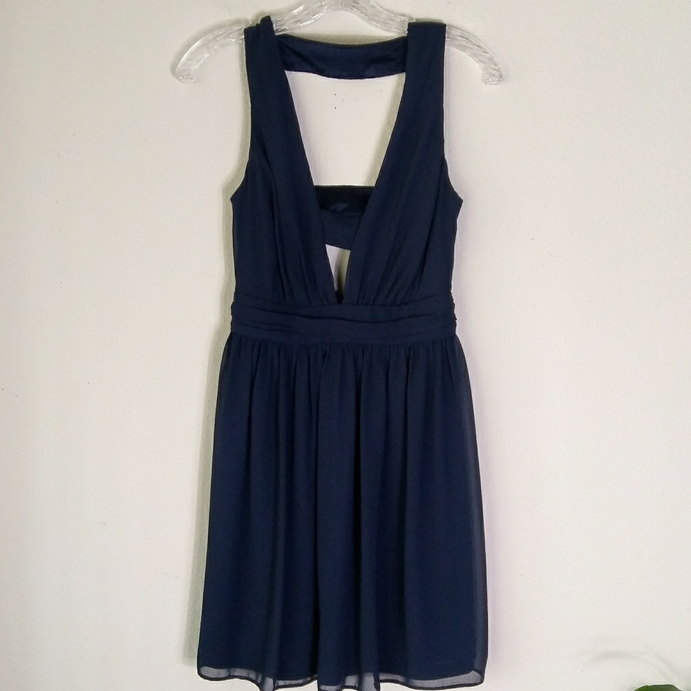 ASOS | Navy Midi Dress (sz 8)